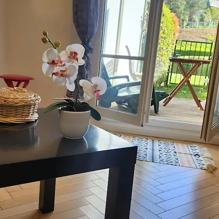With Garden On The Seafront Appartement